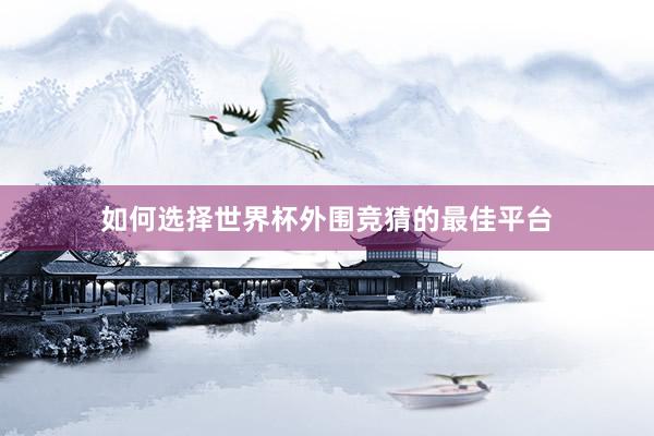 如何选择世界杯外围竞猜的最佳平台